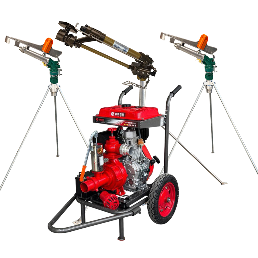 新余一体式灌溉机组 全套喷枪水带配齐 抗旱浇地神器